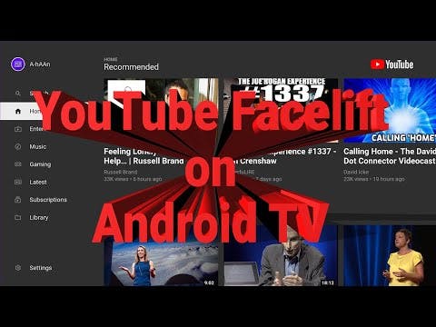 Redesigned YouTube for Android TV